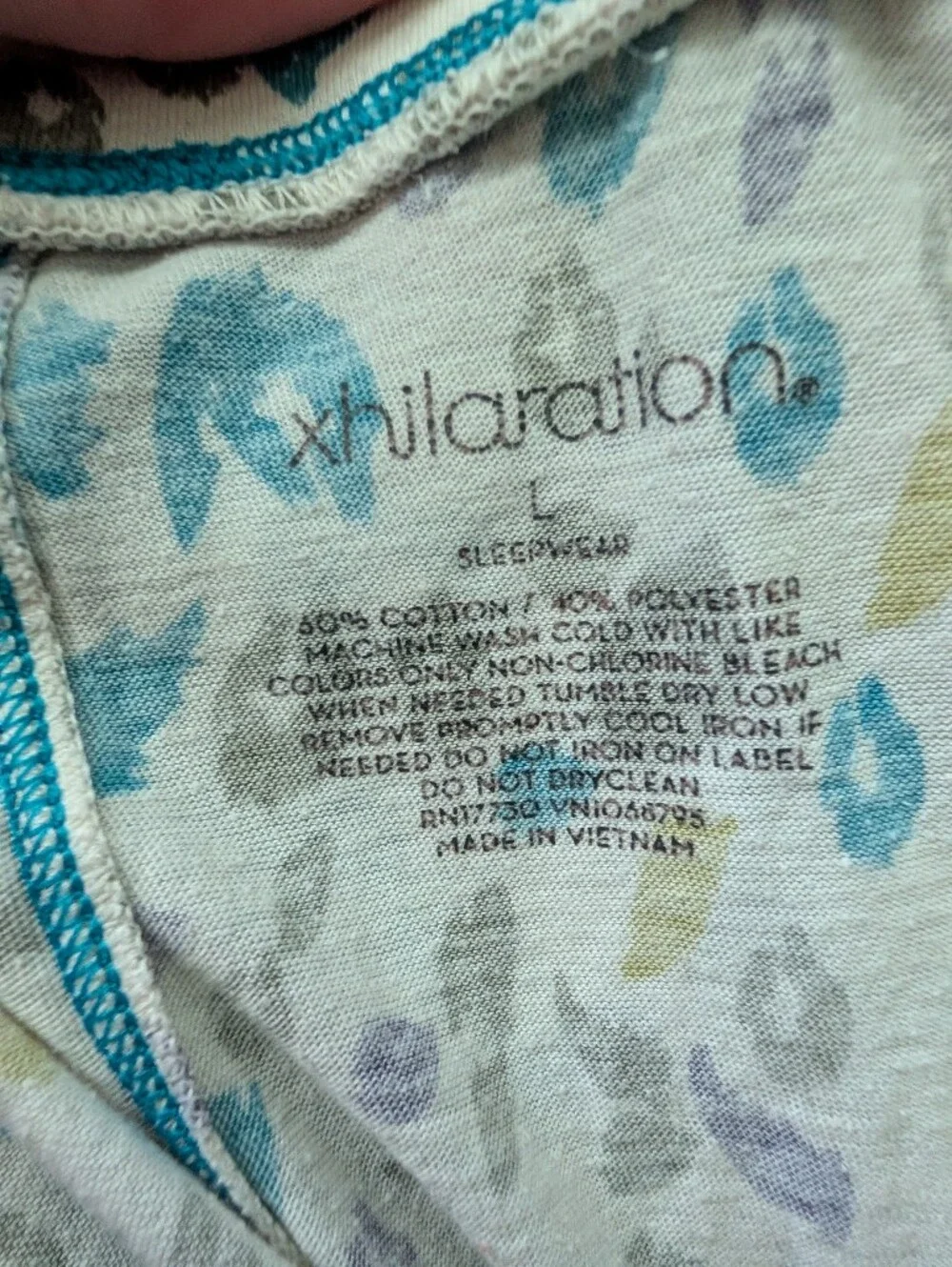 Xhilaration White Multi Leopard Print Cotton Lounge Shorts
